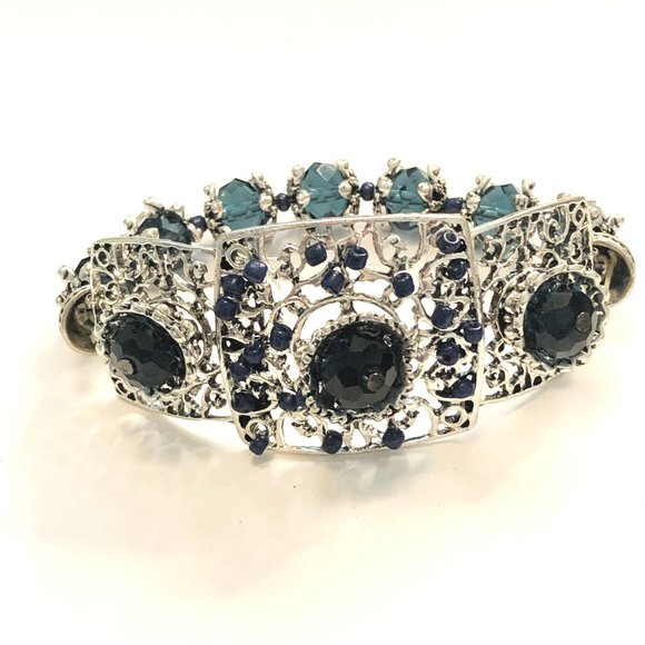 Blue Skieflower Silver Bracelet - Picture 5 of 5